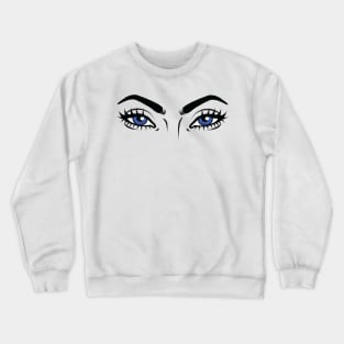 anime blue eyes Crewneck Sweatshirt